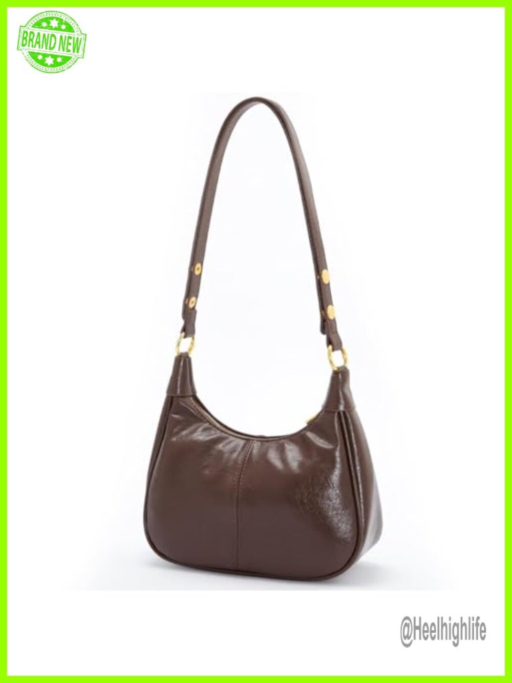 Small Hobo Purse for Women Cute Retro Crescent Shoulder Bag with Zipper